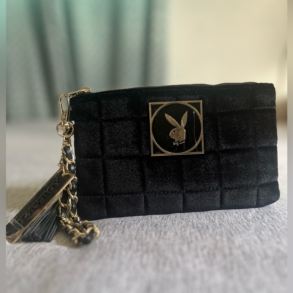 New Playboy Velvet Wrislet Pouch